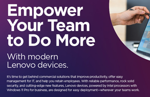 Lenovo recommends Windows 11 Pro for business